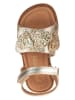 POM POM Leren sandalen goudkleurig