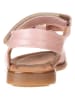 POM POM Leder-Sandalen in Rosa