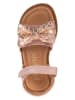 POM POM Leder-Sandalen in Rosa