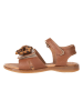 POM POM Leder-Sandalen in Braun