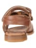 POM POM Leder-Sandalen in Braun