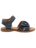 POM POM Leder-Sandalen in Dunkelblau