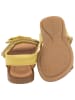 POM POM Leren sandalen geel