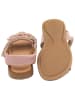 POM POM Leder-Sandalen in Rosa