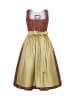 Alpenfee Dirndl ''Leandra'' in Bordeaux/ Grün