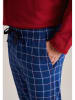 Seidensticker Pyjama in Rot/ Blau