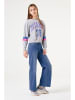 Garcia Sweatshirt grijs/blauw/lichtroze