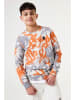 Garcia Sweatshirt grijs/oranje