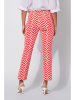 Rosner Chinobroek rood/wit