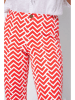 Rosner Chino in Rot/ Weiß