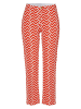 Rosner Chino in Rot/ Weiß