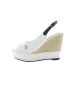 U.S. Polo Assn. Sleehaksandalen wit/beige