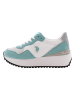U.S. Polo Sneakers wit/turquoise