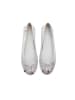 U.S. Polo Assn. Leder-Ballerinas in Silber