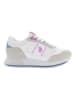 U.S. Polo Sneakers wit/beige/roze
