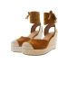 U.S. Polo Assn. Keilsandalen in Hellbraun/ Beige