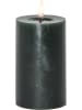 STAR Trading Ledwindlicht "Flamme Flow Pillar" donkergroen - (H)15 x Ø 7,5 cm