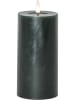 STAR Trading Ledwindlicht "Flamme Flow Pillar" donkergroen - (H)17,5 x Ø 7,5 cm