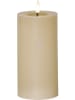 STAR Trading Ledwindlicht "Flamme Flow Pillar" beige - (H)17,5 x Ø 7,5 cm