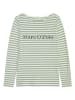 Marc O´Polo Longsleeve in Grün/ Creme