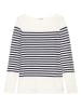 Marc O´Polo Longsleeve in Dunkelblau/ Creme