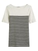 Marc O'Polo Shirt in Weiß/ Schwarz