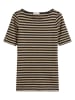 Marc O'Polo Shirt lichtbruin/zwart