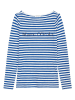 Marc O´Polo Longsleeve in Blau/ Weiß