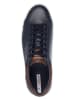 s.Oliver Leder-Sneakers in Dunkelblau