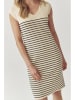 TATUUM Strickkleid in Beige/ Schwarz