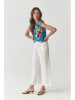 TATUUM Bluse in Blau/ Bunt