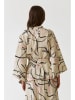 TATUUM Poncho in Creme/ Schwarz/ Rosa