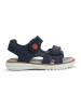 Geox Leren sandalen "Maratea" donkerblauw