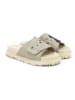 Goby Leder-Pantoletten in Beige