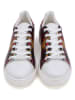 Goby Leren sneakers wit/zwart/rood