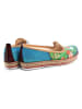 Goby Espadryle w kolorze niebieskim ze wzorem