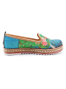 Goby Espadryle w kolorze niebieskim ze wzorem