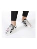 Goby Leder-Sneakers in Creme/ Schwarz/ Weiß