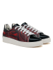 Goby Leren sneakers zwart/rood