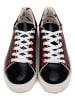 Goby Leren sneakers zwart/rood