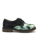 Goby Leren veterschoenen zwart/groen