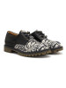 Goby Leren veterschoenen zwart/crème