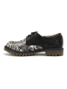 Goby Leder-Schnürschuhe in Schwarz/ Creme