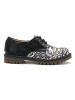 Goby Leder-Schnürschuhe in Schwarz/ Creme