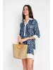 William de Faye Jurk wit/donkerblauw