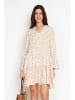 William de Faye Kleid in Weiß/ Beige