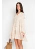 William de Faye Kleid in Weiß/ Beige