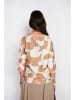 William de Faye Blouse lichtbruin/wit
