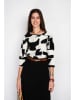 William de Faye Blouse zwart/wit