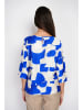 William de Faye Bluse in Blau/ Weiß